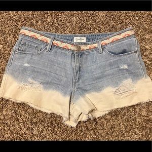 Jessica Simpson Bleach Dip Shorts